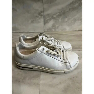 Birkenstock Sneakers Bend Low Women’s Size 6 White Leather Comfort Shoes